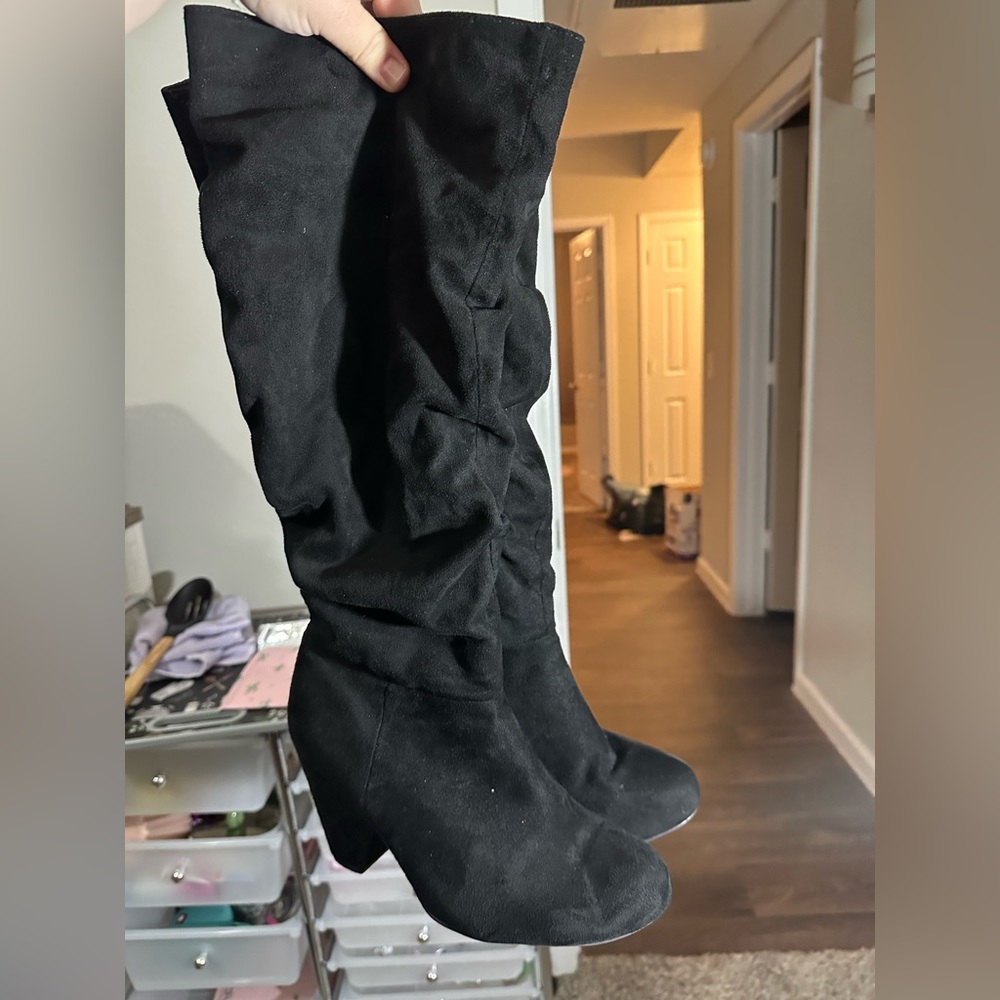 Black Knee high boots